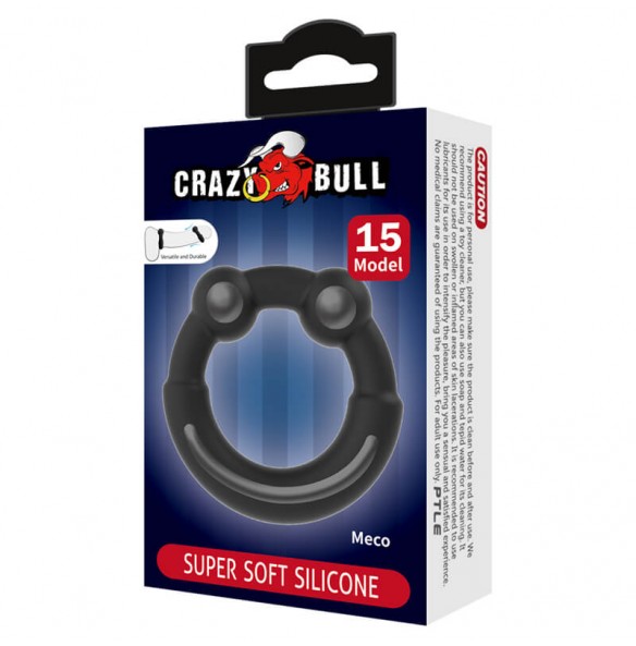 CRAZY BULL - Meco Super Soft Silicon Male Delay Cock Rings (Model 15)